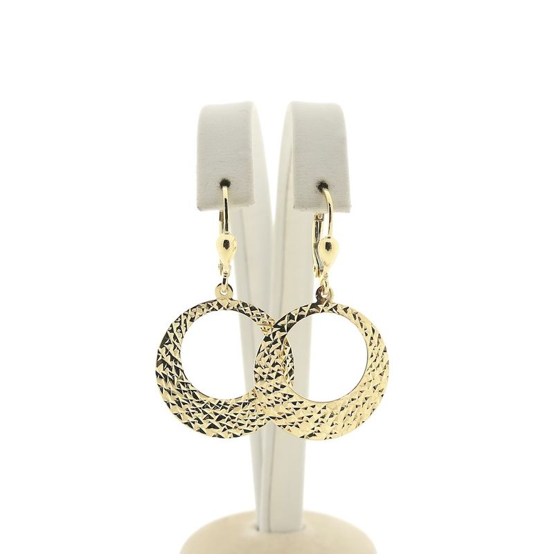 Image 1 of Round gold earrings