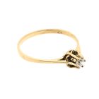 Image 6 of Gold Ring with Zirconia; 14K; Size 17.75
