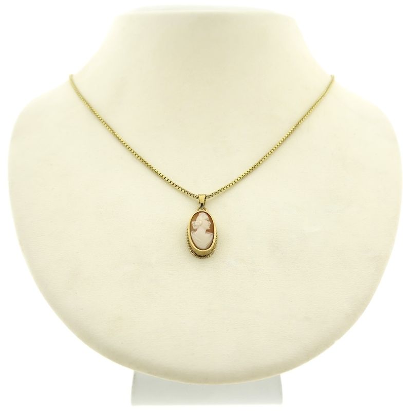 Image 3 of Gold pendant with cameo | Vintage/antique