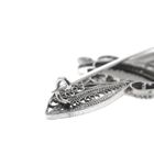 Image 7 of Silver old Dutch brooch with Delft blue