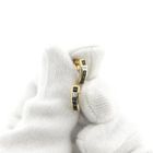 Image 6 of Gold earrings with sapphire and diamonds; 0.01 ct.