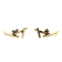 Golden fantasy stud earrings