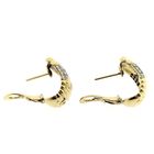 Image 7 of BVLGARI gold earrings with diamonds; 1.32 ct.