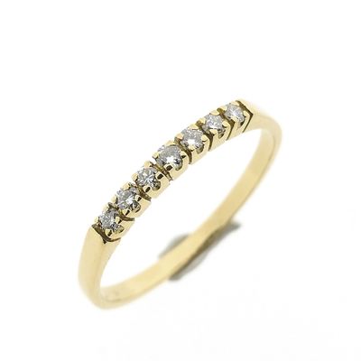 Image 1 of Gold ring with diamond | 0.14 ct.