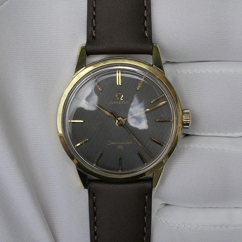 Image 16 of Omega 'Seamaster 30' 135.007; Vintage 14k. goldcap heren horloge