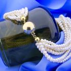 Image 8 of Pearl necklace with gold clasp