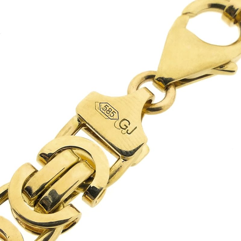 Image 5 of Exclusive long gold flat king chain | 71 cm