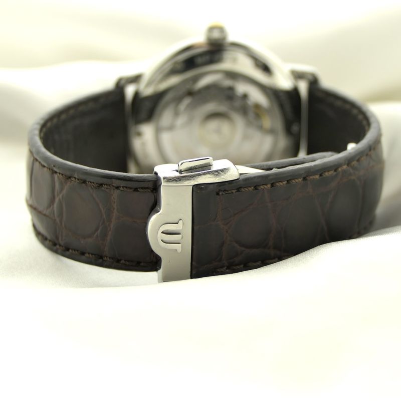 Image 13 of Maurice Lacroix Masterpiece 'Grand Guichet'; Automatic 18k gold/steel men's watch