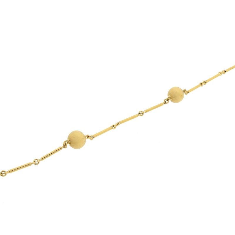 Image 7 of Gold long chain/saucer with beads
