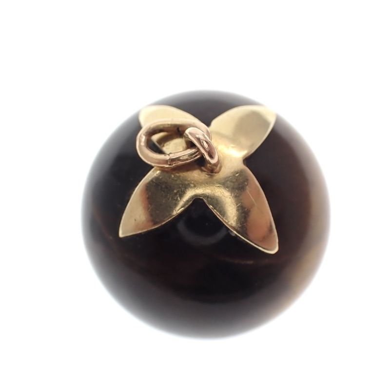 Image 4 of Vintage gold pendant; Eye of the tiger