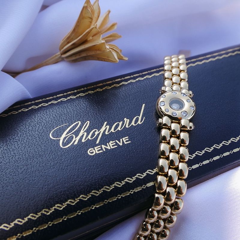 Image 2 of Gold Chopard bracelet with diamond; approx. 0.33 ct.