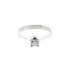 Image 3 of White Gold Solitaire Ring with Diamond; 0.28 ct.