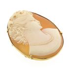 Image 4 of Antique gold brooch with cameo