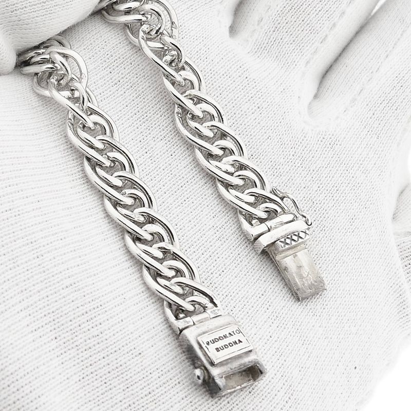 Afbeelding 10 van Zilveren Buddha to Buddha fantasieschakel armband; Nathalie | 18 cm
