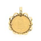 Image 5 of Gold pendant of 10 guilder coin Queen Wilhelmina 1917