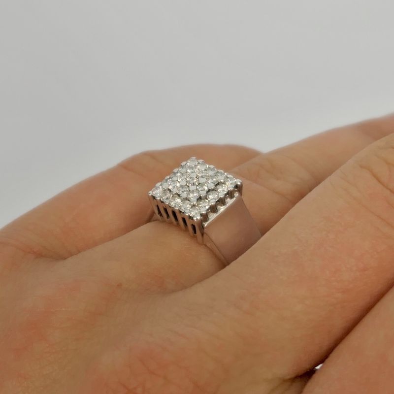 Image 3 of White gold ring with diamonds; 0.67 ct.