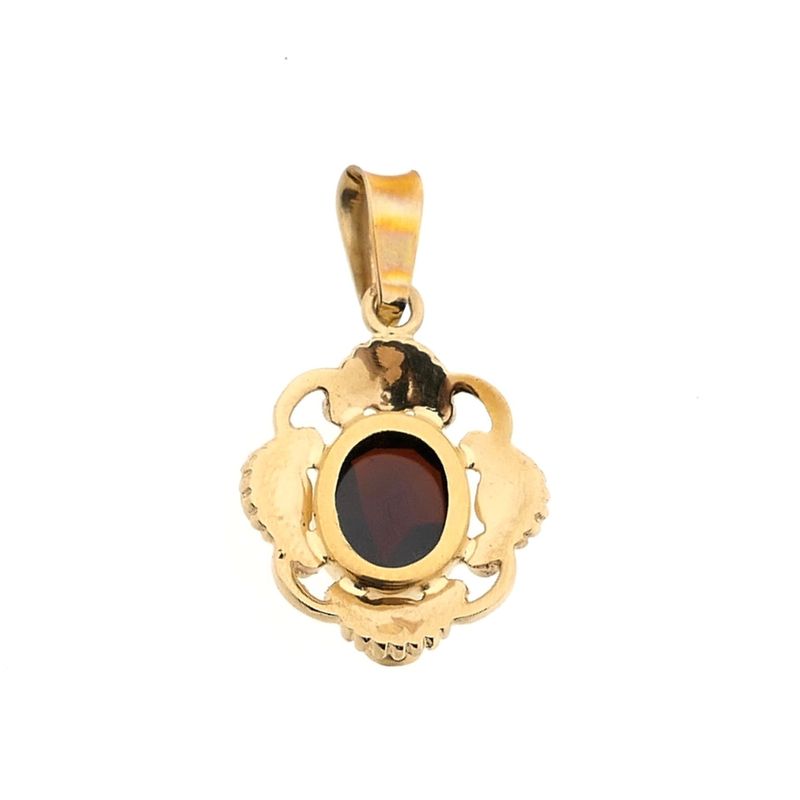 Image 4 of Gold pendant with garnet