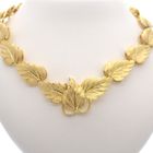 Image 1 of Exclusive; 18-karat vintage gold necklace; Leaf | 45 cm