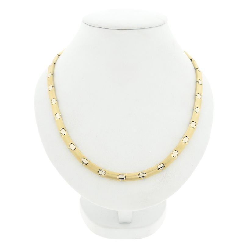 Image 1 of Two-tone gold fantasy link necklace