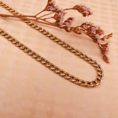 Gold gourmet link chain Image 2 of Gold gourmet link chain