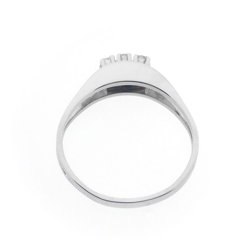Image 5 of White gold ring with diamonds | 0.12 ct.
