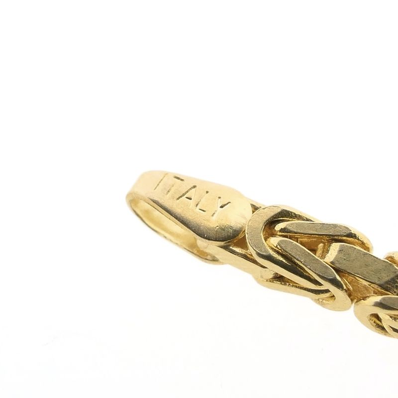 Image 11 of Gold square king chain | 61.5 cm