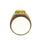 Image 5 of 18K Gold Nugget Ring with White Onyx | Men's