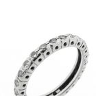 Image 2 of White gold alliance ring with diamonds; 0.50 ct.