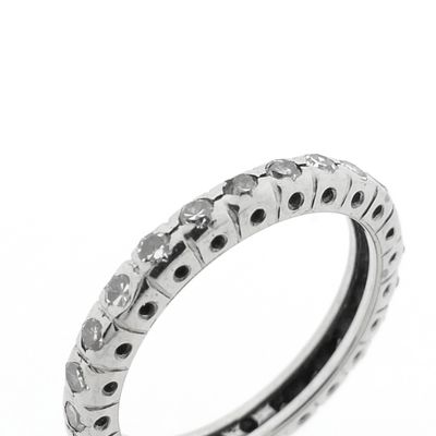 Image 2 of White gold alliance ring with diamonds; 0.50 ct.