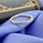 Image 7 of Gold ring with emerald and diamond | 0.10 ct.