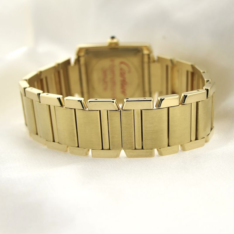 Image 12 of Cartier Tank Française 'Large' 1840; Automatic 18k gold watch