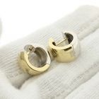 Image 1 of Quinn bicolor gold hoop earrings; Ø 14.0 mm