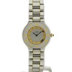 Image 1 of Cartier Must 21; Goud/stalen dames horloge