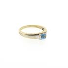Image 4 of Gold ring with aquamarine