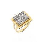 Image 1 of Gold Pavé Ring with Zirconia