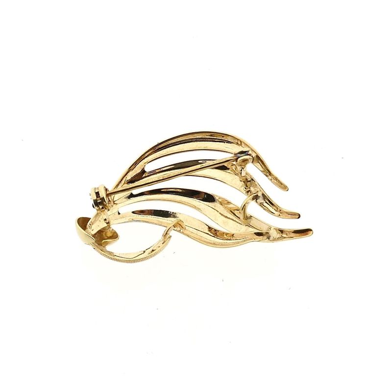 Afbeelding 3 van Gouden abstracte broche