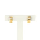 Image 1 of Bicolor gold stud earrings with diamonds