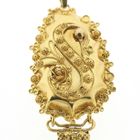 Image 3 of Antique gold pendant of a hat bell