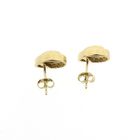 Afbeelding 5 van Gouden oorbellen met robijn en diamant; 0,39 ct. 