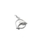 Image 2 of Silver charm; Dolphin with ring