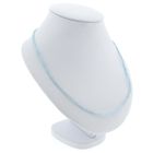 Image 2 of 9 carat light blue topaz bead necklace