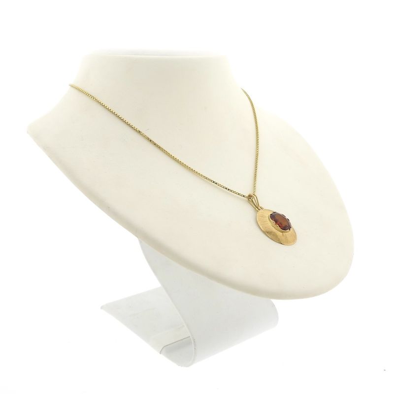 Image 6 of Vintage gold pendant with citrine