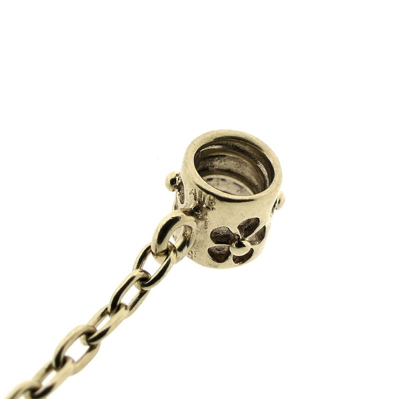 Image 5 of Pandora charm; Gold; Hawthorn Flower Safety Chain