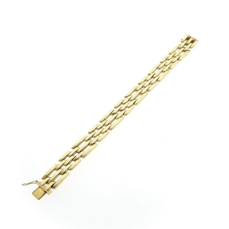 Image 6 of Gold Bismarck link bracelet