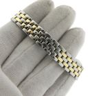 Image 6 of Cartier Panthère '2 Row'; 18k gold/steel women's watch