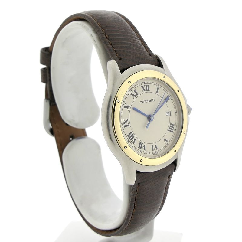 Image 3 of Cartier Cougar; Gold/steel unisex watch