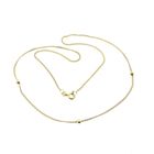Image 8 of Gold link chain with beads | 40.5 cm