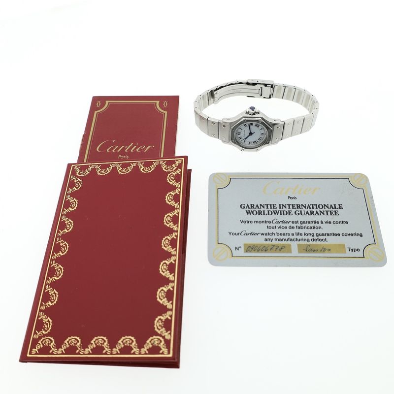 Image 20 of Cartier Santos Octagon Automatic 0906; Vintage ladies watch