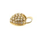 Image 7 of Gold heart pendant with zirconia