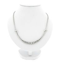 White gold necklace with diamonds